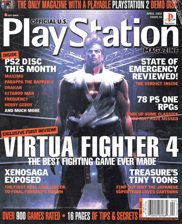 Official U.S. PlayStation Magazine Issue 055 (April 2002) cover